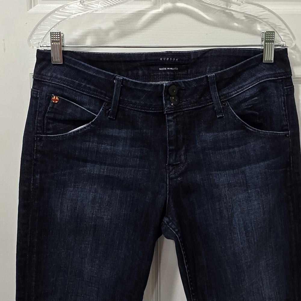 Hudson Beth Baby Jeans Mid Rise Dark Wash 31 - Picture 4 of 10